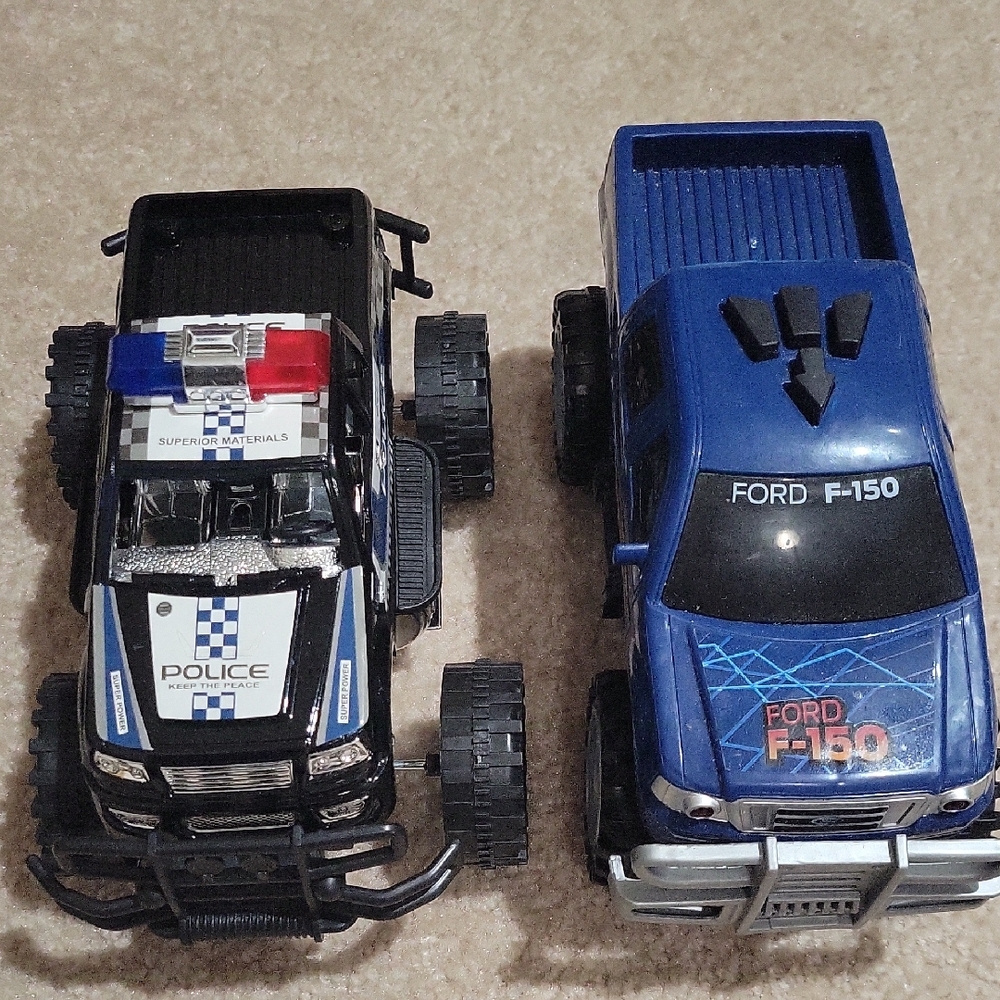 FREE W ANY PURCHASE! Ford F-150 Police Toy Trucks - Black and Blue